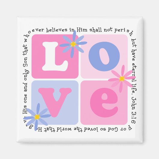 John 3:16 Magnet (Voorkant)