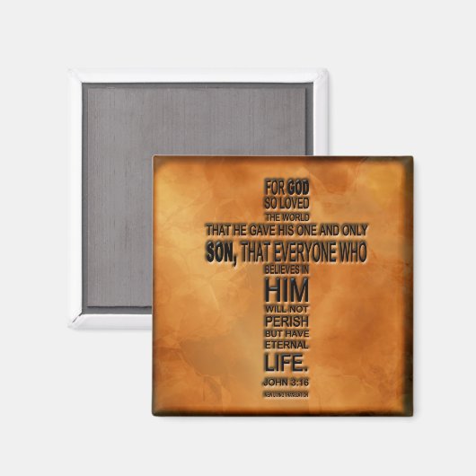 John 3:16 Magnet (Voorkant / Achterkant)