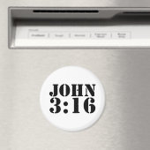 JOHN 3:16 Magnet for fridge or car (Insitu (Vaatwasser))