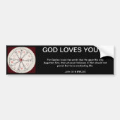 John 3:16 Mandala Bumpersticker (Voorkant)