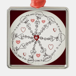John 3:16 Mandala Metalen Ornament