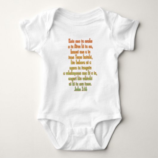 John 3:16 Maori Romper (Voorkant)