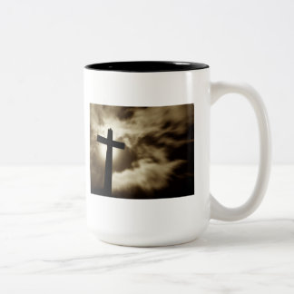 John 3:16 met Cross Two Tone Coffee Mok