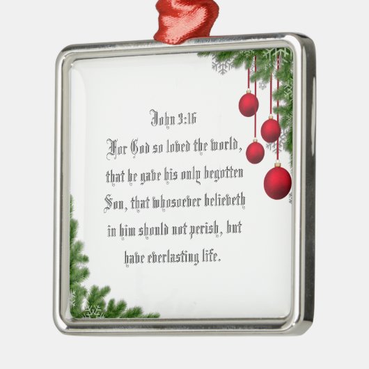 JOHN 3:16 METALEN ORNAMENT (Links)