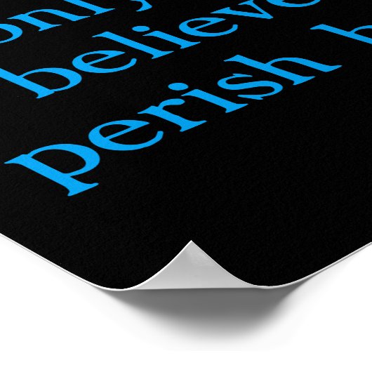 John 3:16 Mooie regenboogkleurige maagspoel Poster (Hoek)