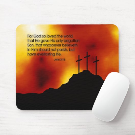 John 3:16 - mousepad muismat (Met muis)