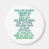 John 3:16 Noors Magneet (Voorkant)