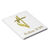 John 3:16 notitieblok (Schuin)