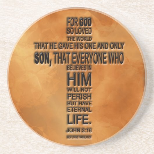 John 3:16 Onderzetter (Voorkant)