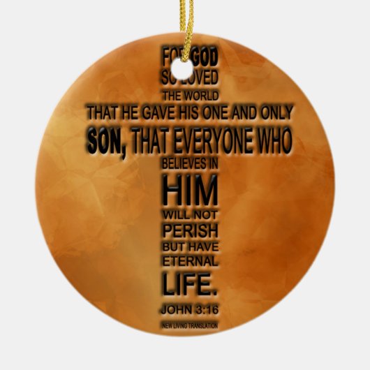 John 3:16 Ornament (Voorkant)