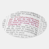 John 3:16 ovale sticker (Voorkant)