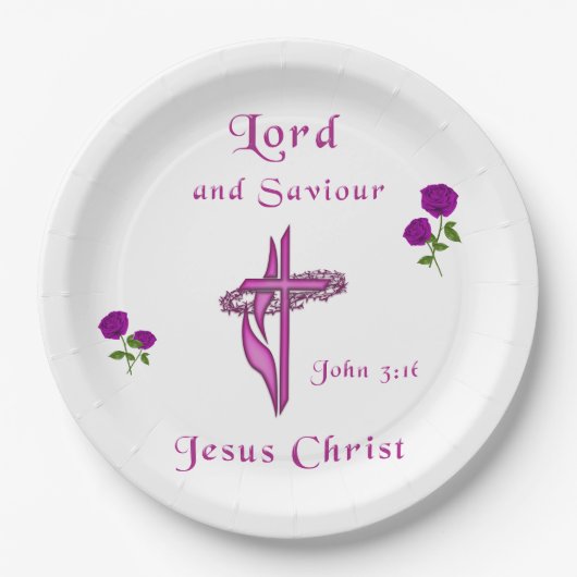 John 3:16 papieren bordje (Voorkant)