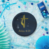 John 3:16 papieren bordje (Feest)