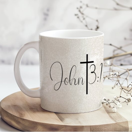 John 3:16 Parel Achtergrond Koffiemok