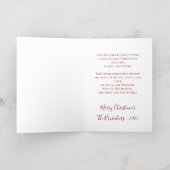 John 3:16 Personalized Elegant Christmas Gold Folie Feestdagenkaart (Binnenlaag)