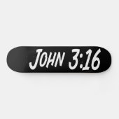 John 3:16 persoonlijk skateboard (Horizontaal)