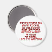 John 3:16 Pools Magneet (Voorkant / Achterkant)