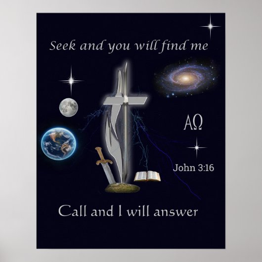John 3:16 poster (Voorkant)