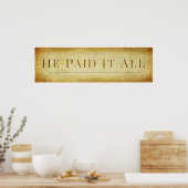 John 3:16 poster (Keuken)