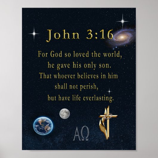 John 3:16 poster (Voorkant)