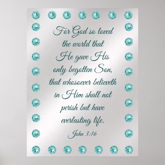John 3:16 Poster (Voorkant)