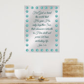 John 3:16 Poster (Keuken)