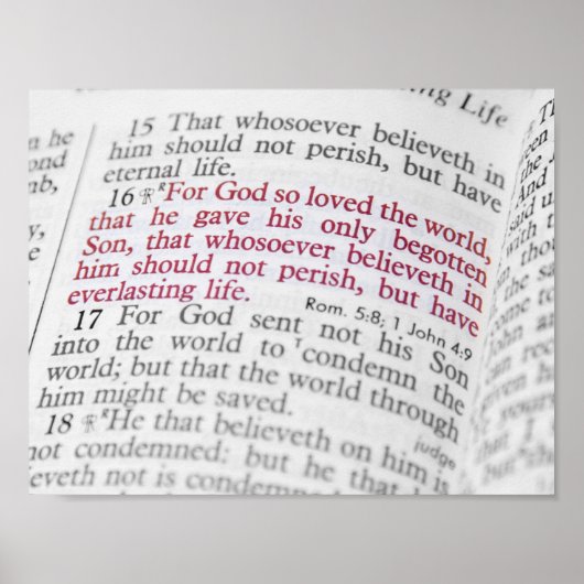 John 3:16 poster (Voorkant)