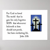 John 3:16 poster (Voorkant)