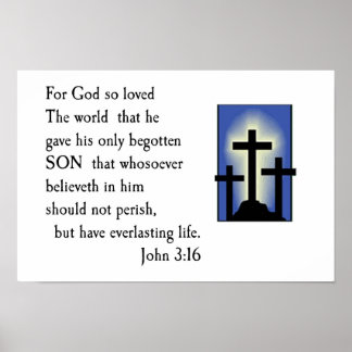 John 3:16 poster