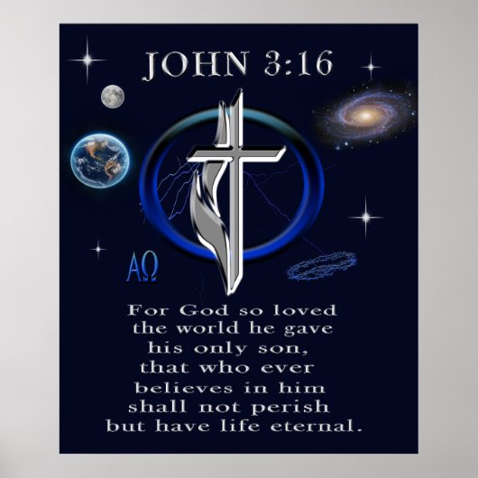 John 3:16 poster (Voorkant)