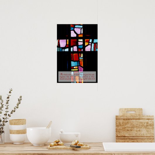 John 3:16 poster (Keuken)