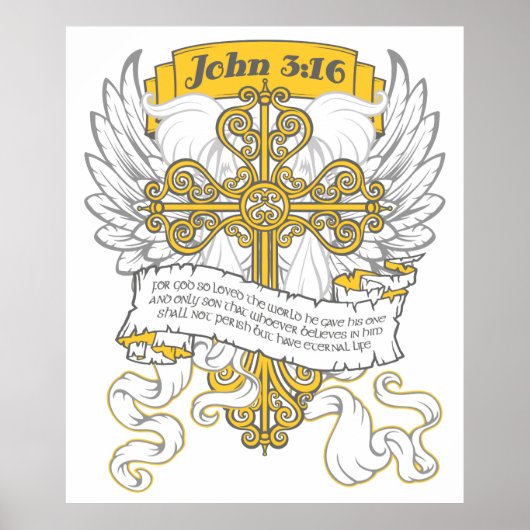 John 3:16 poster (Voorkant)