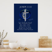John 3:16 poster (Keuken)