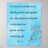 John 3:16 poster (Voorkant)