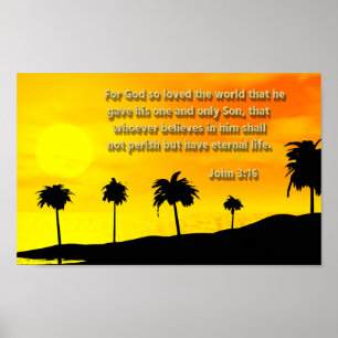 John 3: 16 poster