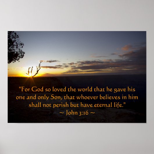 John 3:16 Poster (Voorkant)