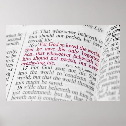 John 3:16 poster (Voorkant)
