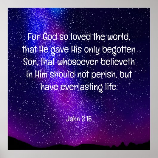 John 3:16 poster (Voorkant)