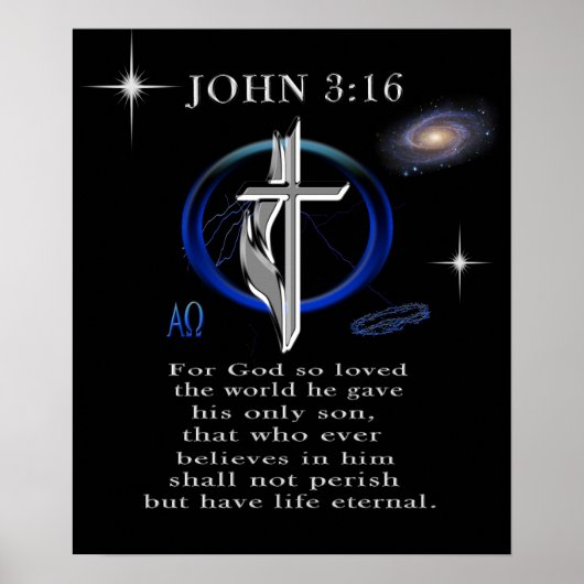 John 3:16 poster (Voorkant)
