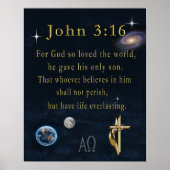 John 3:16 poster (Voorkant)