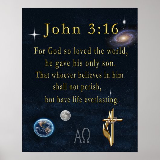 John 3:16 poster (Voorkant)