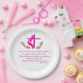 John 3:16 producten papieren bordje (Feest)