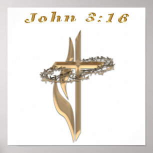 John 3:16 producten poster