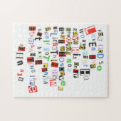 John 3:16 Ransom Note Legpuzzel (Horizontaal)