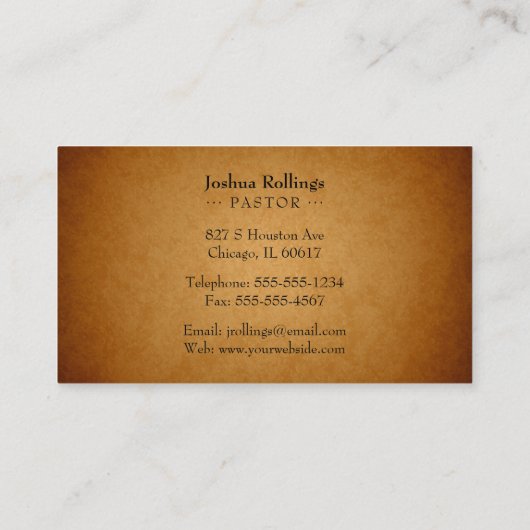 John 3:16 | Religieus kruis Visitekaartje (Achterkant)