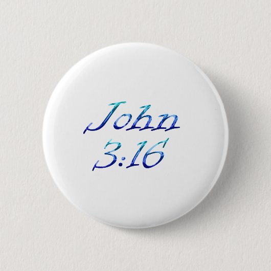John 3:16 ronde button 5,7 cm (Voorkant)