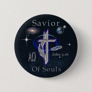 JOhn 3:16 Ronde Button 5,7 Cm