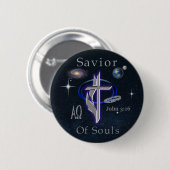JOhn 3:16 Ronde Button 5,7 Cm (Voorkant /achterkant)