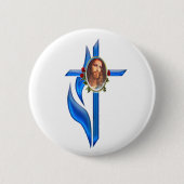 John 3:16 ronde button 5,7 cm (Voorkant)