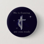 John 3:16 ronde button 5,7 cm (Voorkant)